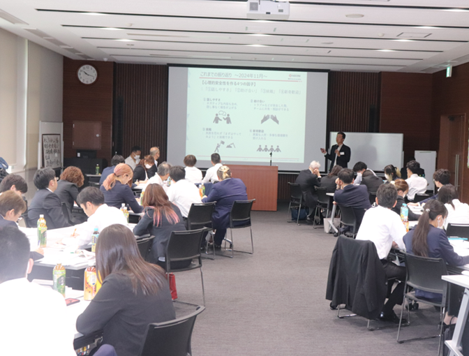 大峰堂薬品工業の宿泊研修の様子