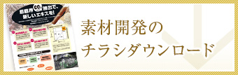 素材開発のチラシダウンロード